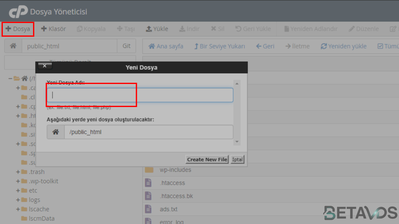 WordPress .htaccess Dosyası Nasıl Oluşturulur? - Beta Vds